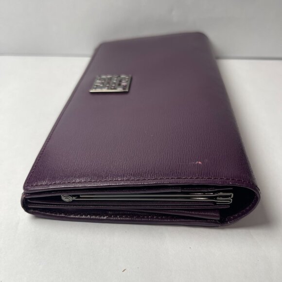 Givenchy Purple Jeweled 4G Logo Kiss Lock Long Wallet - Preowned - Picture 5 of 12